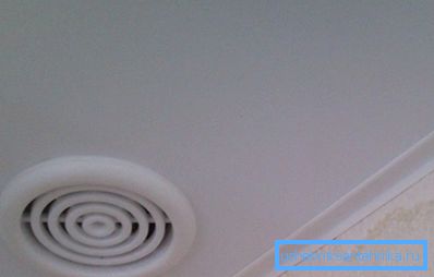 Air vent on the ceiling