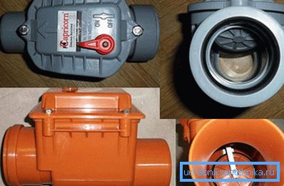 Types of sewer check valves Types of sewer check valves