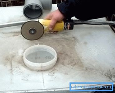 Instead of a knife, you can use the grinder. Instead of a knife, you can use the grinder.