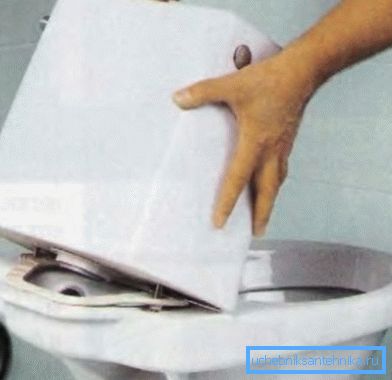 First dismantle and then decide how to glue the toilet bowl