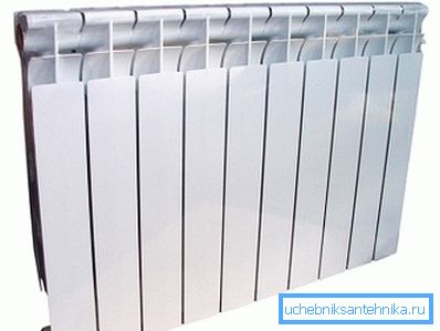 Externally, bimetallic constructions are similar to light-alloy analogues Externally, bimetallic constructions are similar to light-alloy analogues