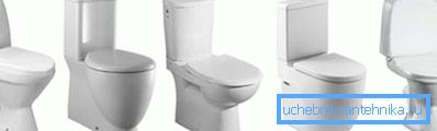 Outwardly, it is impossible to distinguish a porcelain toilet bowl from a faience toilet due to the glaze layer covering the product.