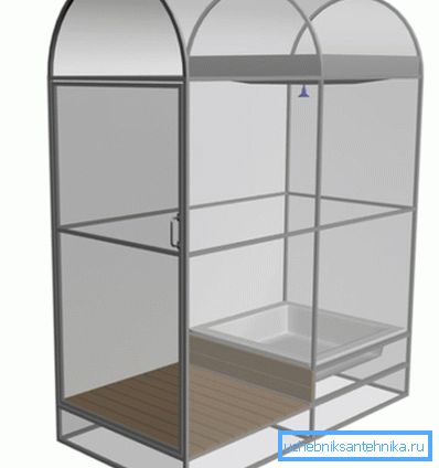 The appearance of a metal cab sheathed with polycarbonate
