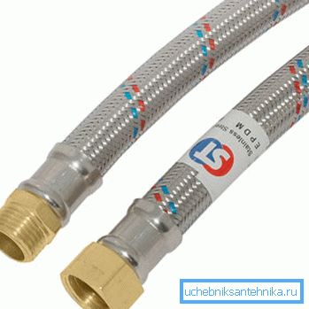 Deposits may accumulate inside the hose.