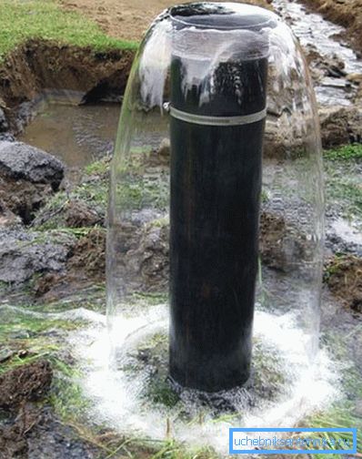 Water after cleaning wells