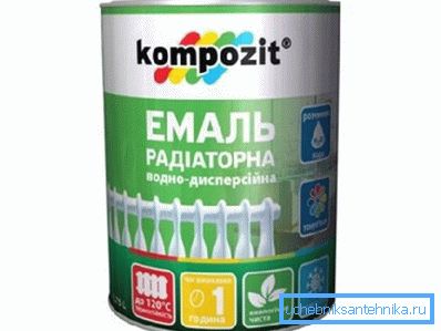 Water dispersion enamel for radiators Water dispersion enamel for radiators