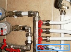 A water manifold with taps is an example of the massive use of stop valves.