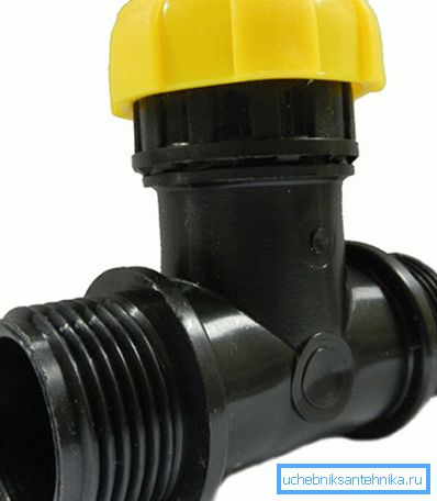 The water tap kv 20 m is used in systems of watering.