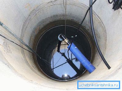 Water intake from the well Water intake from the well