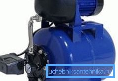 Water pump with hydraulic accumulator, designed for wells of this type Water pump with hydraulic accumulator, designed for wells of this type