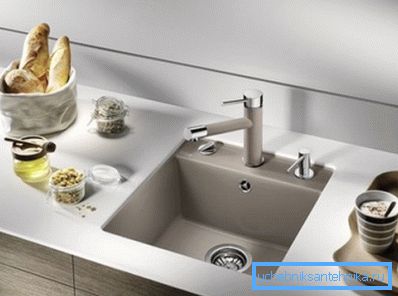 Mortise bowl 400 × 400 mm in the kitchen Mortise bowl 400 × 400 mm in the kitchen