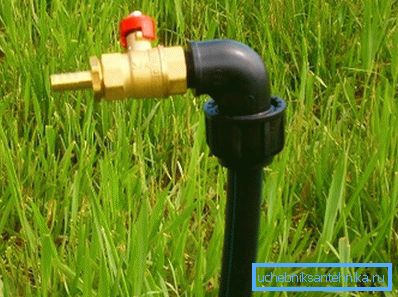 You can bring a faucet for watering right in the middle of the garden You can bring a faucet for watering right in the middle of the garden