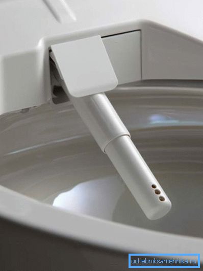 Retractable rod with nozzles. Retractable rod with nozzles.