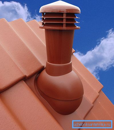 Exhaust vent duct on the roof of the building. Exhaust vent duct on the roof of the building.