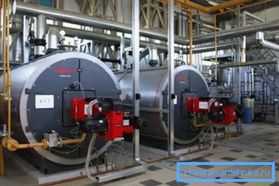 Heat generation is carried out on powerful equipment.