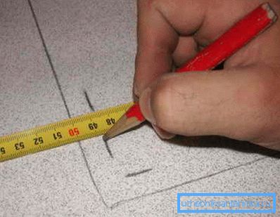 Cutting in the sink tops is made on the internal contour