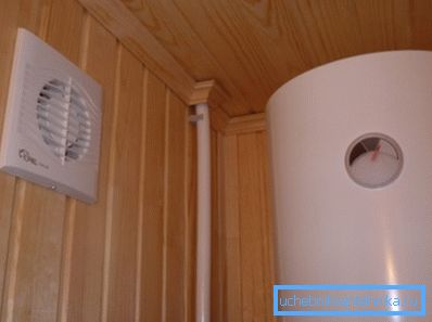 Exhaust hole with fan Exhaust hole with fan