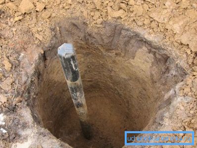 Pit under the caisson Pit under the caisson