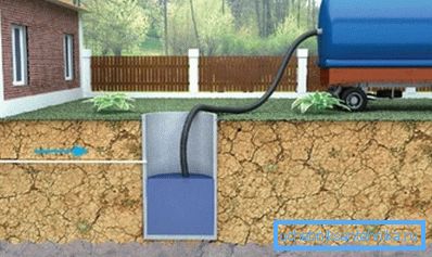 Often, to perform this task, they call large machinery, so try to place the cesspool in an accessible place (for example, like in this photo)