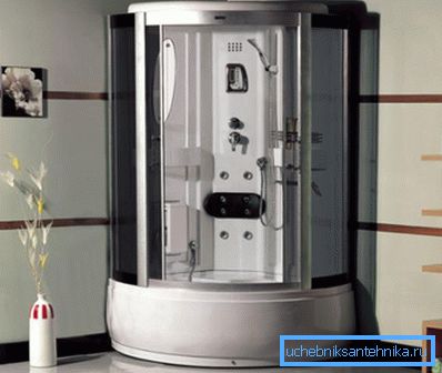 Closed multi-function shower. Closed multi-function shower.
