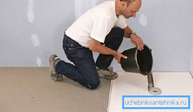 Filling of a ladder and heater