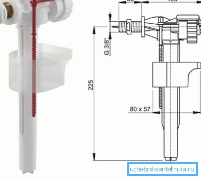 The filling valve is an important element of the entire system. The filling valve is an important element of the entire system.