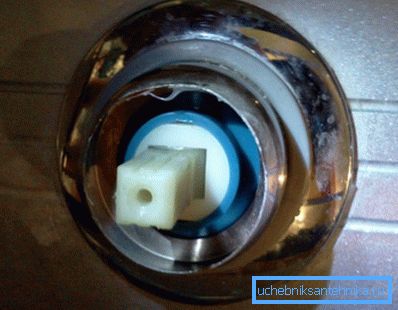 Replacing the cartridge in the shower is done without removing parts from the main panel Replacing the cartridge in the shower is done without removing parts from the main panel