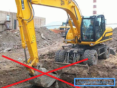 It is forbidden to carry out earthworks It is forbidden to carry out earthworks