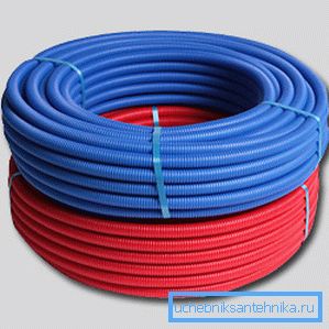 Protective corrugation for heating pipes Protective corrugation for heating pipes