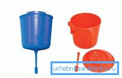 Factory plastic washbasin.