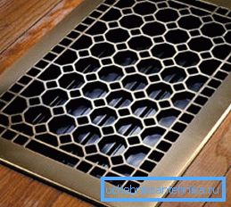 Iron grate for hoods Photo of an iron grill for hoods