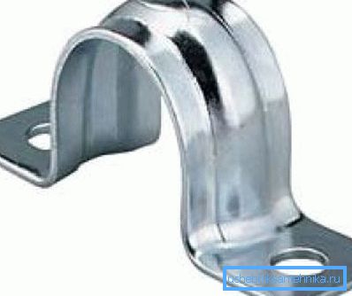 Hard steel clamp for one pipe. Hard steel clamp for one pipe.